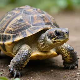 turtle - cat turtle with cat head, animal hybrid, photorealistic, wildlife photography