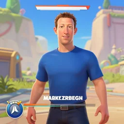 Screenshot of Mark Zuckerberg in Overwatch main menu
