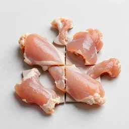 puzzle pieces made from chicken tenders