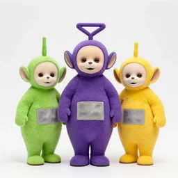 teletubbies, got style, creepy, odd, weird, weird, weird, photo
