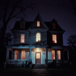 haunted house, analog horror, vhs footage