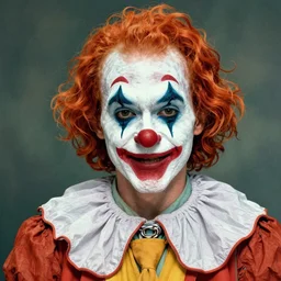 a highly detailed beautiful portrait ofanthony kiedis as clown, by gregory manchess, james gurney, james jean
