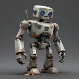 broken grime dirty robot decaying trending in artstation 4 k 8 k hd high detail smooth
