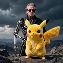 Jack Nicholson plays Terminator Pikachu scene where his endoskeleton gets exposed still from the film directed by H. R. Giger