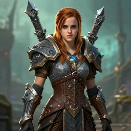 Emma Watson in World of Warcraft, cover art by Chris Chang, artstation