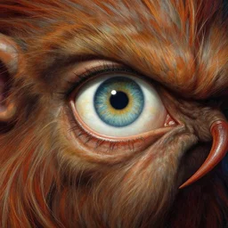 one-eyed single-eyed Cyclops Polyphemus concept art with one huge eye. Extremely high detail, details, realistic, masterpiece, colorful, art by Arthur Rackham, Muzinabu, Johann Tischbein, Eugene de Blaas, Frederic Leighton, Harry Clarke