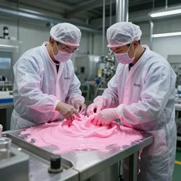 the pink slime factory, undercover images
