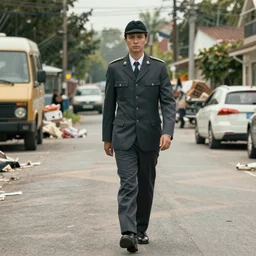 movie still detective road to junk without people yard drama thriller cinematic lighting and colorcorrection, photorealistic, hyperrealistic