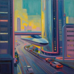 a painting in the style of streamlinepunk.