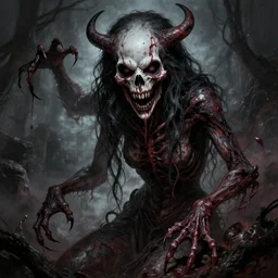 terrifying art by jorge dos diablos, trending on deviantart