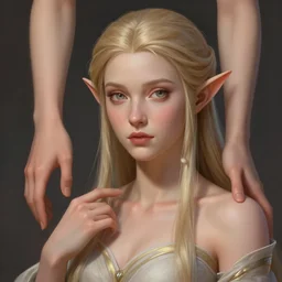 beautiful elven princess, accurate anatomy, only two hands, highly detailed, digital painting, artstation, concept art, smooth, sharp focus, illustration, Unreal Engine 5, 8K, art by ross tran and greg rutkowski and John Singer Sargant