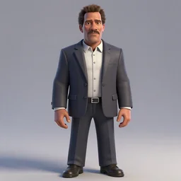 samuel l. jackson as a pixar disney character from up 2 0 0 9 unreal engine octane render 3 d render photorealistic, best modeling