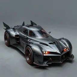 dieselpunk batmobile, scifi concept art