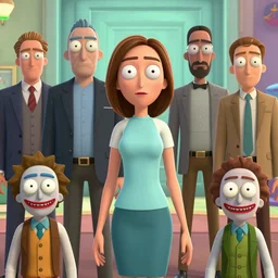 Pixar mom animated character hot woman who is a female version of a combination of ((((Travis Bickle, Tyler Durden, Rick from Rick and Morty, The Wolf of Wall Street, Scarface , Don Draper, Walter White, Alex from A Clockwork Orange, The Joker, and Patrick Bateman)))), 3D animated CGI cartoon 8K screenshot, trending on IMDB
