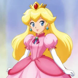 anime key-visual of The Legend of Princess Peach, blonde character, stunning, 2010 anime style, hd