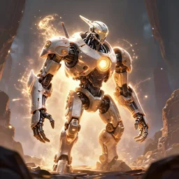 tideripper machine mecanical creature robot of horizon forbidden west horizon zero dawn radiating a glowing aura global illumination ray tracing hdr fanart arstation by ian pesty and alena aenami artworks in 4 k