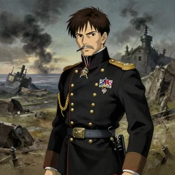 sir john hall, the chief british army medical officer in the crimea, 1 8 5 4, finely detailed perfect art, gapmoe yandere grimdark, trending on pixiv fanbox, painted by greg rutkowski makoto shinkai takashi takeuchi studio ghibli