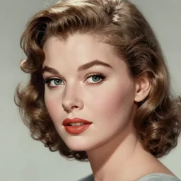 young beautiful Gene Tierney color studio publicity photo , tight face shot portrait, highly detailed, digital painting, artstation, concept art, illustration, art , by dean cornwell