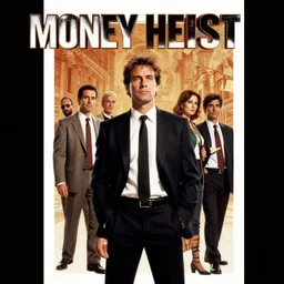 a poster for the tv show money heist