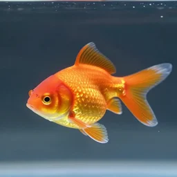 jerry curl gold fish perfect focus, scene from tv show hyper detailed 5 5 mm 8 5 mm, toy photography, made out of plastic