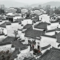 old French village heavily influenced by ancient Chinese architecture.