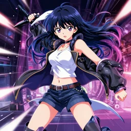 anime girl matrix dodge