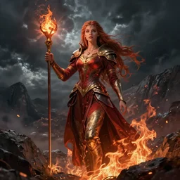 sorceress, fire emblem, art by artgerm and greg rutkowski and magali villeneuve