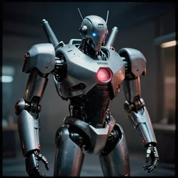 for helping me escape to where i needed to,, cybertronic robot, cinematic, volumetric lighting, f 8 apeture, eastman 5 3 8 4 film,