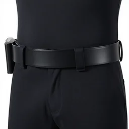 a photo of a waist with a weapons belt with a curved long egyptian sword in a scabbard and a knife, hyper realism, octane render