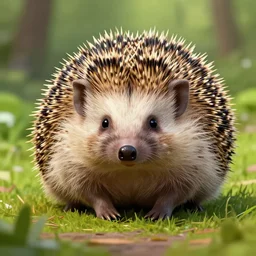 a hedgehog in the style of christopher balaskas