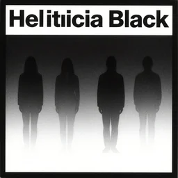 album cover for a 1992 shoegaze band called Helvetica Black