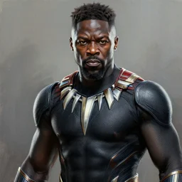 michael jai white as black panther, digital painting, extremely detailed, 4 k, intricate, brush strokes, mark arian, artgerm, bastien lecouffe - deharme
