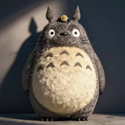 a police mugshot of totoro