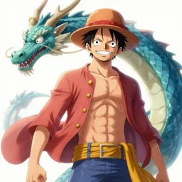 luffy as dragon, cinematic