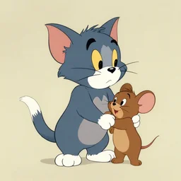 by richard scarry. a cat mouse chimera. a 1 9 5 0 s retro illustration. studio ghibli. muted colors, detailed