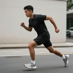 really fast guy late for work