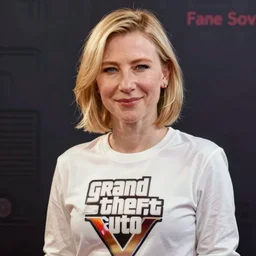 cate blanchett as grand theft auto V character , gaming, detailed, 4k