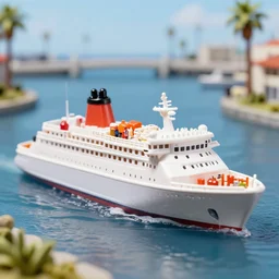 fisher cruiseship, california scene from tv show hyper detailed 5 5 mm 8 5 mm, toy photography, made out of plastic