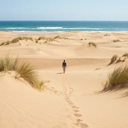 wandering through the dunes of a once great ocean