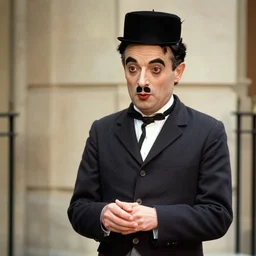 mr bean as charlie chaplin