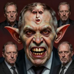 sergey lavrov, is evil gremlin, rotten teeth, horror, macabre by donato giancola and greg rutkowski and wayne barlow and zdzisław beksinski, realistic face, digital art