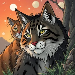 a graphic novel comic about warrior cats