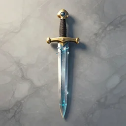 simple sculpture of sword made of water set into marbled wall, trending on artstation, digital art ( by brad rigney ) ( by greg rutkowski ) ( by artur treffner )