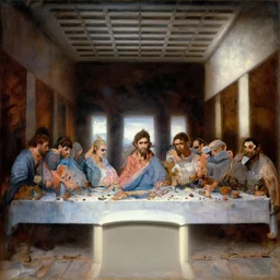 Power Rangers, 1942 oil on canvas painting by Edward Hopper, the last supper