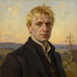 Painting of Lucius Malfoy. Art by william adolphe bouguereau. During golden hour. Extremely detailed. Beautiful. 4K. Award winning.