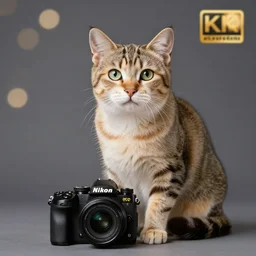 a cat and [ [ hybrid ] ]!! professional photograph, studio, 4 k, nikon, bokeh