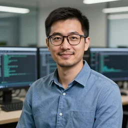 software engineer portrait, highly detailed, realistic