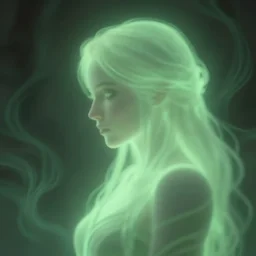 side portrait, imogen poots, deathknight, gloomhaven, soft, bloom, blurry focus, smooth, luminescent, haunting, pale green backlit glow, evil inky swirly ripples, sickly colors, aesthetic octane render, unreal engine, 8 k, by greg rutkowski, jesper ejsing, rhads, ilya kuvshinov, cushart krenz