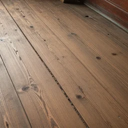 4K old and dusty cabin wood floor with scratches and bumps. Seamless high quality PBR material.