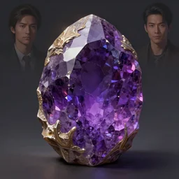 a detailed digital art of an enchanted ametyst stone, by justin gerard and victo ngai, digital art, realistic painting, very detailed, fantasy, dnd, trending on artstation